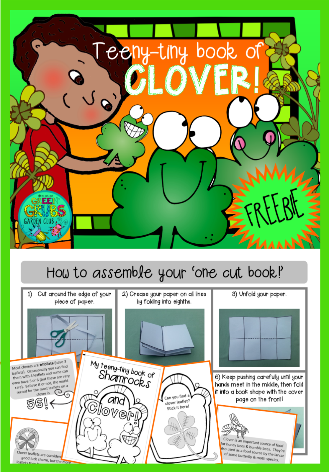 St Paddy’s day clover hunt! ~FREE PRINTABLE~