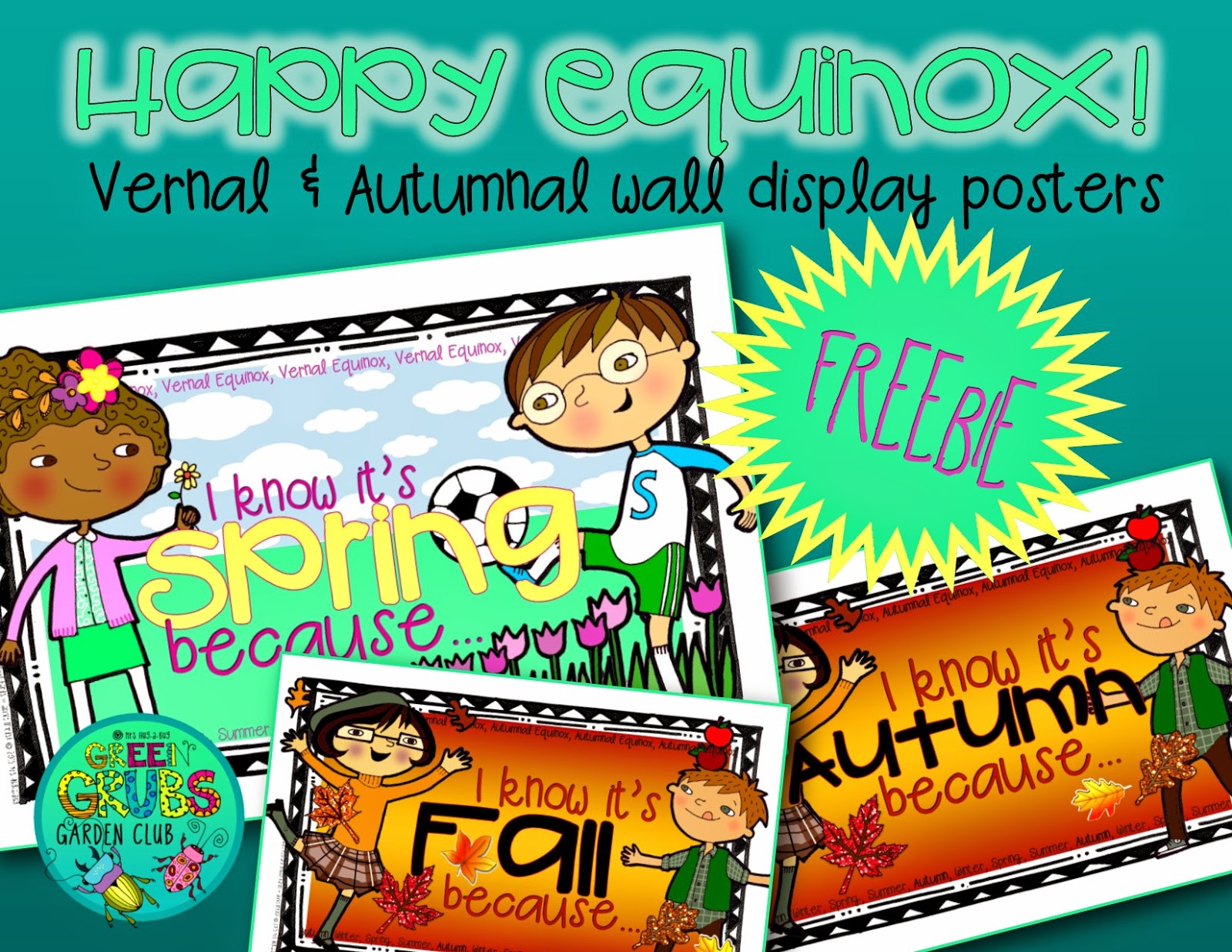 Happy Equinox! (FREE Vernal & Autumnal wall display posters)