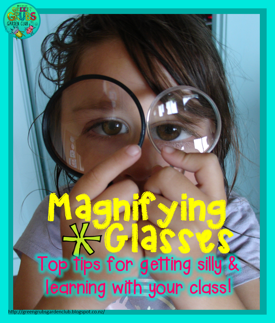 Magnifying Glass Silliness! {+ Free printable activity sheet}