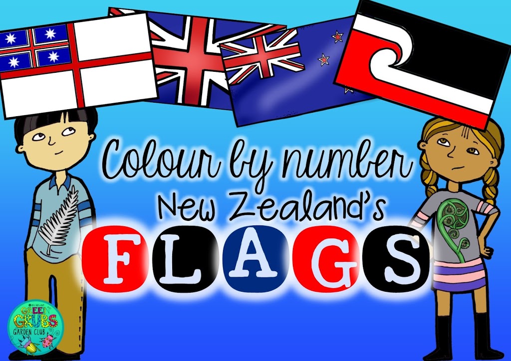 NZ flag Referendum 2015-16 {Free colour by number flag sheets}