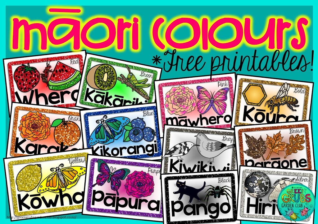 Māori & Samoan Colours ~ FREE prinatable mini posters!