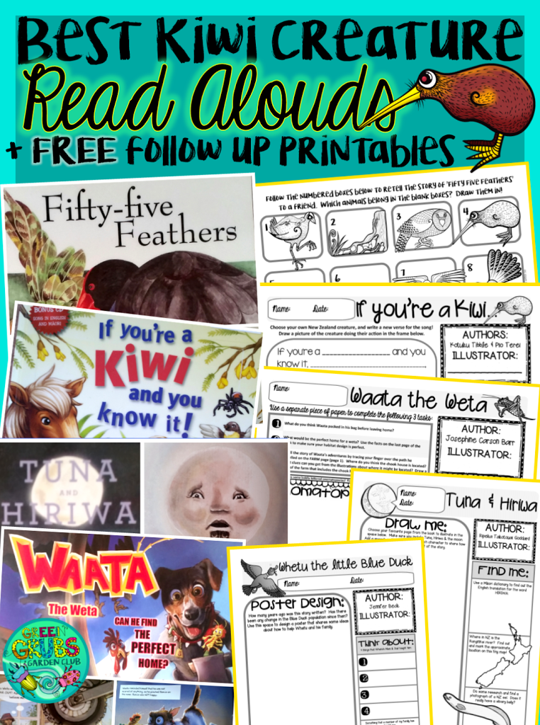 Best Read Alouds about NZ Creatures! {+ FREE printable follow up activities}