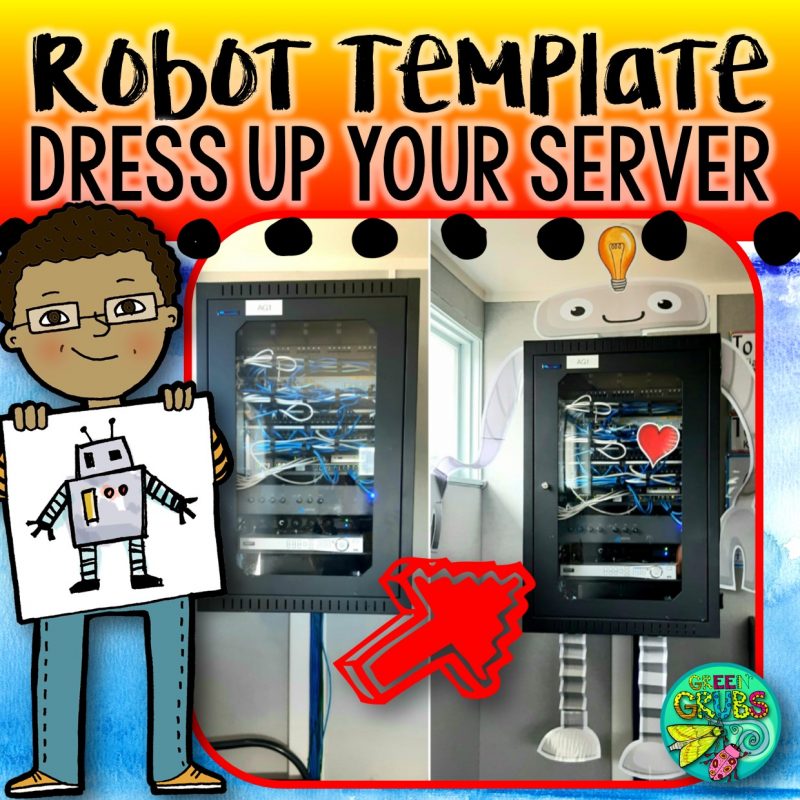 Robot Server Box FREE printable!