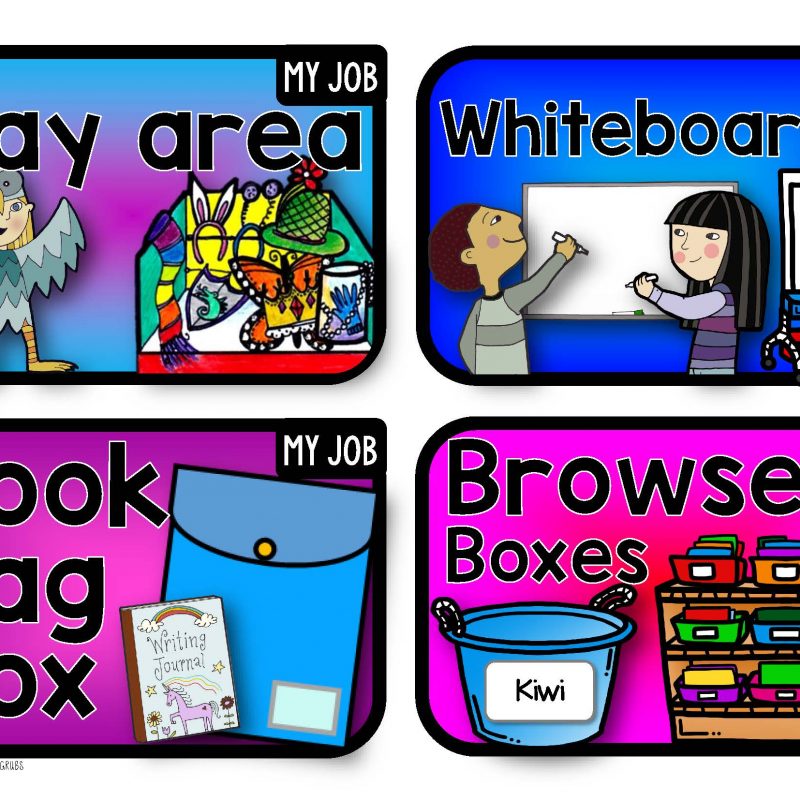 Classroom Job Labels & Display Banners