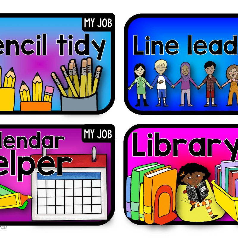 Classroom Job Labels & Display Banners
