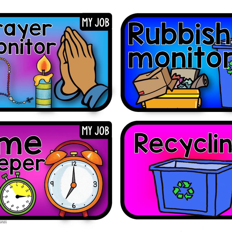 Classroom Job Labels & Display Banners
