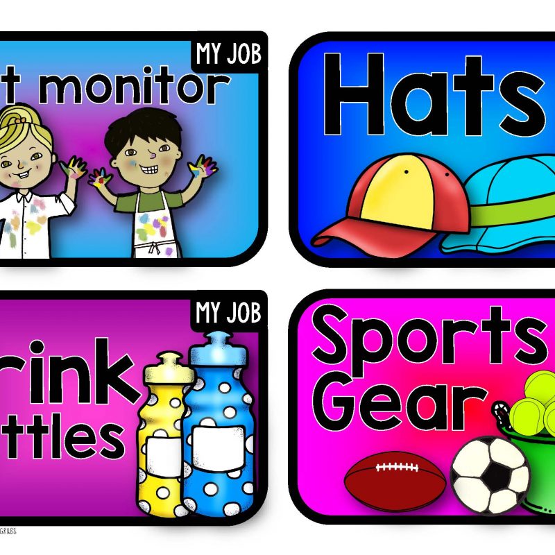 Classroom Job Labels & Display Banners