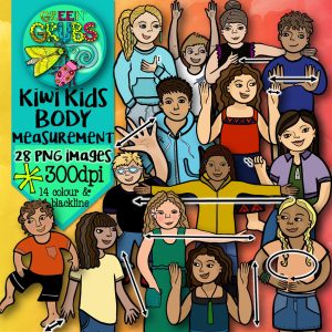 Maori Body Measurement Clip Art (Kiwi Kids)