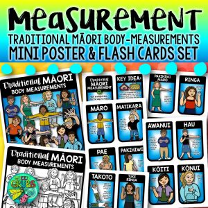 Māori Body-Measurement Posters & Flash Cards