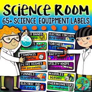 Science Room Equipment labels